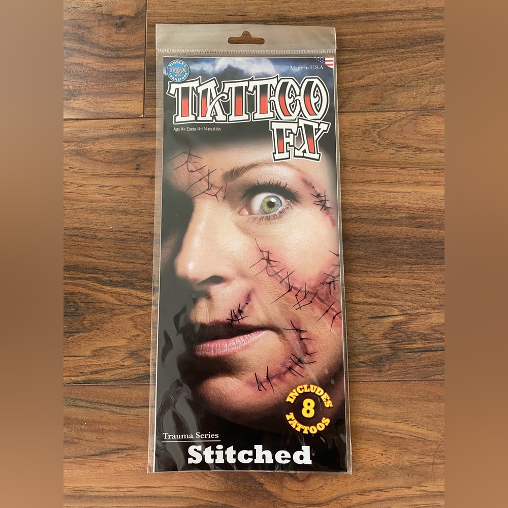 NIP - Tattoo FX "Trauma Series" Stitched Transfers